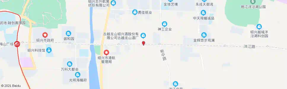绍兴古越龙山酿酒厂_公交站地图_绍兴公交_妙搜公交查询2025