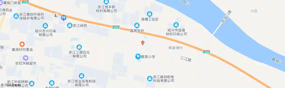 绍兴三江路口_公交站地图_绍兴公交_妙搜公交查询2025