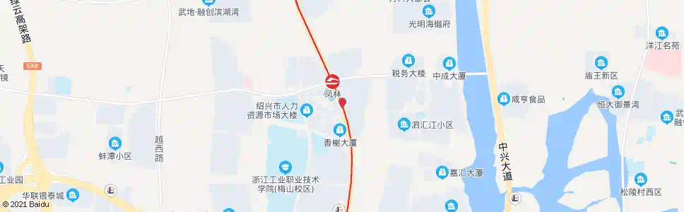 绍兴百合花园(宁波银行)_公交站地图_绍兴公交_妙搜公交查询2025