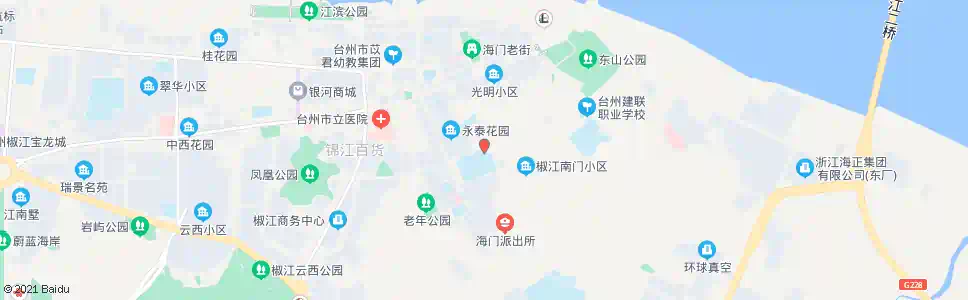 台州椒江二中_公交站地图_台州公交_妙搜公交查询2025