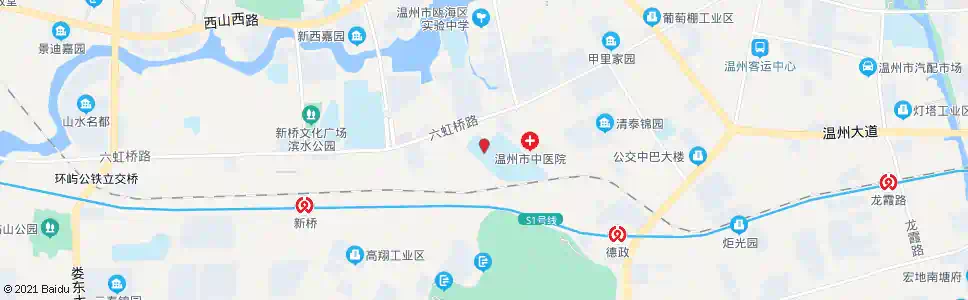 温州水产城西_公交站地图_温州公交_妙搜公交查询2025