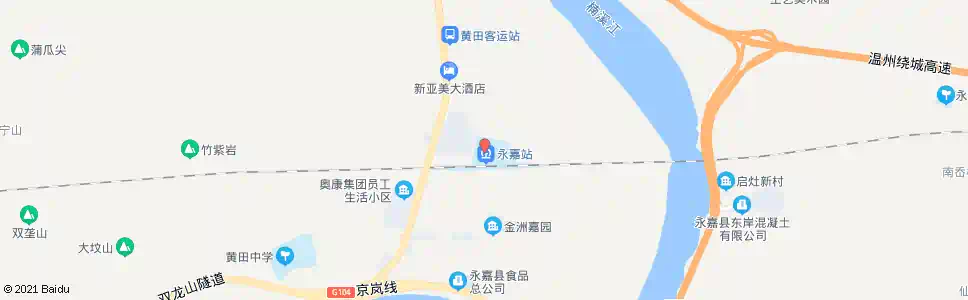 温州永嘉火车站广场_公交站地图_温州公交_妙搜公交查询2025