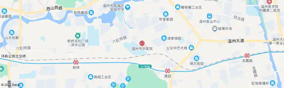 温州中医院_公交站地图_温州公交_妙搜公交查询2025