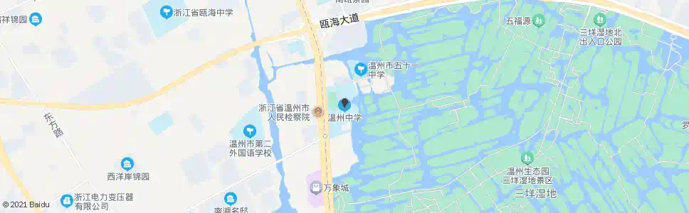 温州中村学校_公交站地图_温州公交_妙搜公交查询2025