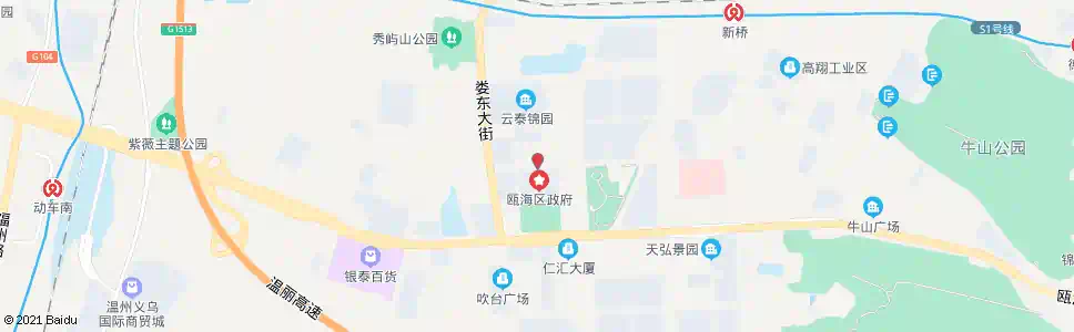 温州瓯海法院_公交站地图_温州公交_妙搜公交查询2025