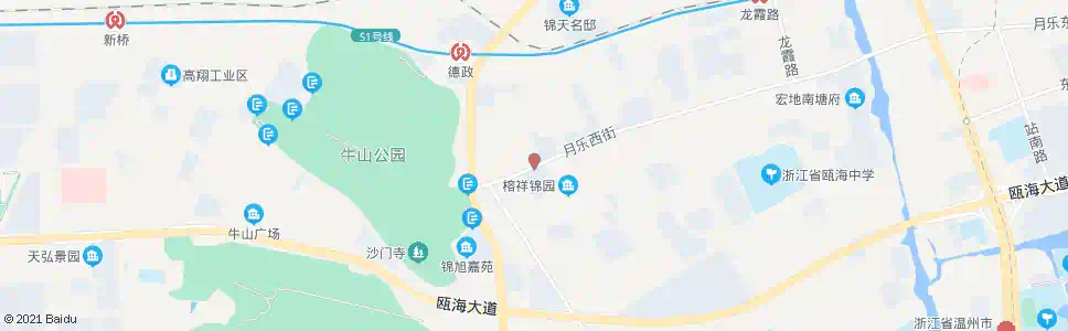 温州德绣苑_公交站地图_温州公交_妙搜公交查询2025
