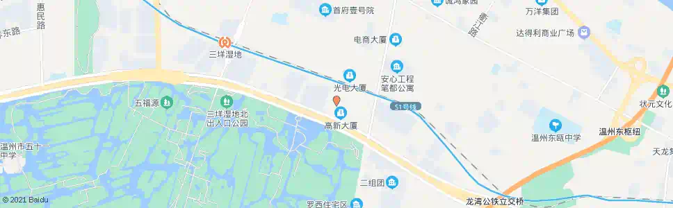 温州高一路_公交站地图_温州公交_妙搜公交查询2025