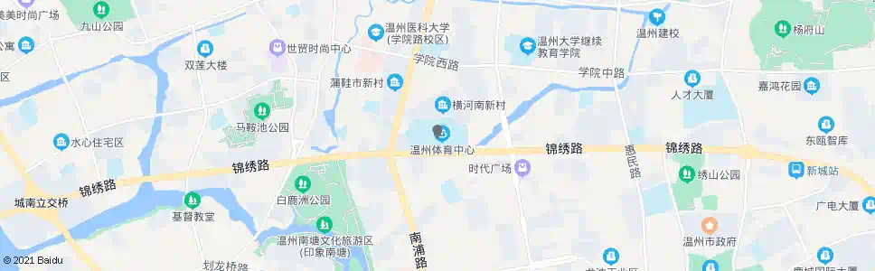 温州体育馆_公交站地图_温州公交_妙搜公交查询2025