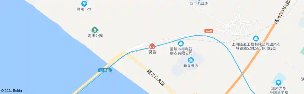 温州灵昆镇府_公交站地图_温州公交_妙搜公交查询2025