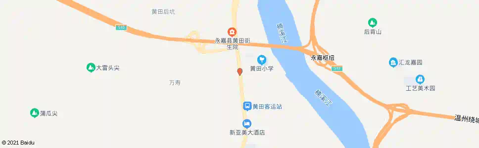 温州黄田街_公交站地图_温州公交_妙搜公交查询2025