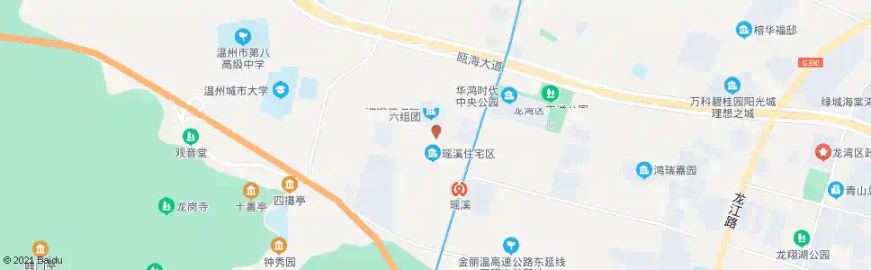 温州瑶溪二组团_公交站地图_温州公交_妙搜公交查询2025