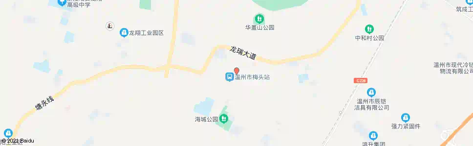 温州梅岗大桥_公交站地图_温州公交_妙搜公交查询2025