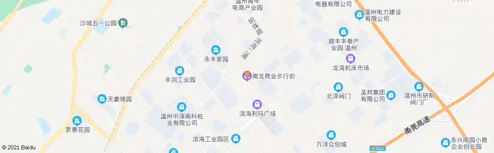 温州南龙步行街_公交站地图_温州公交_妙搜公交查询2025