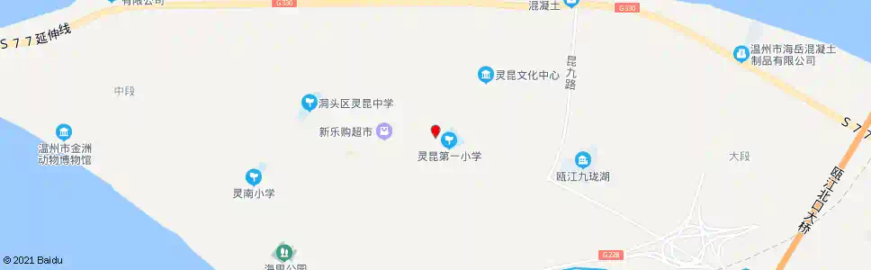 温州灵昆边防派出所_公交站地图_温州公交_妙搜公交查询2025