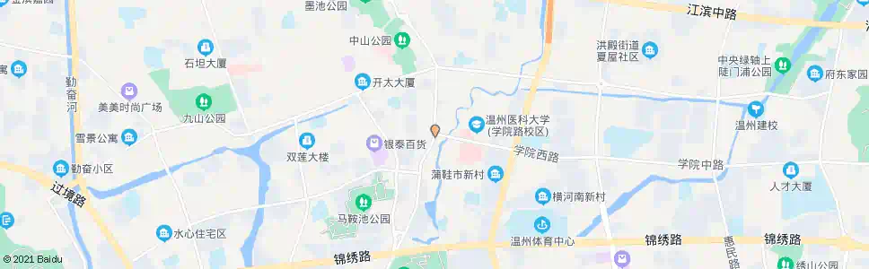 温州学院西路口_公交站地图_温州公交_妙搜公交查询2025