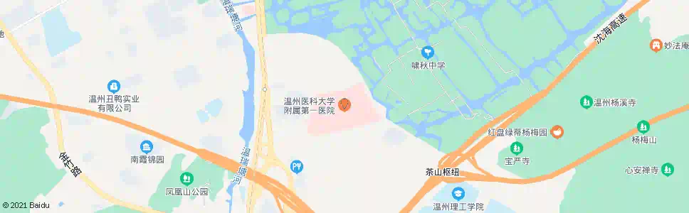 温州附一医新院东_公交站地图_温州公交_妙搜公交查询2025