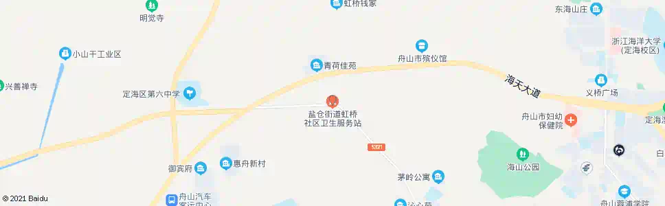 舟山虹桥社区_公交站地图_舟山公交_妙搜公交查询2025
