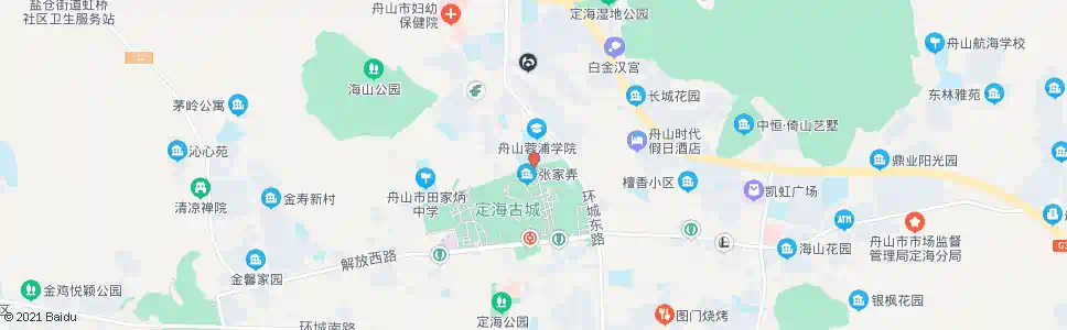 舟山定海一中_公交站地图_舟山公交_妙搜公交查询2025