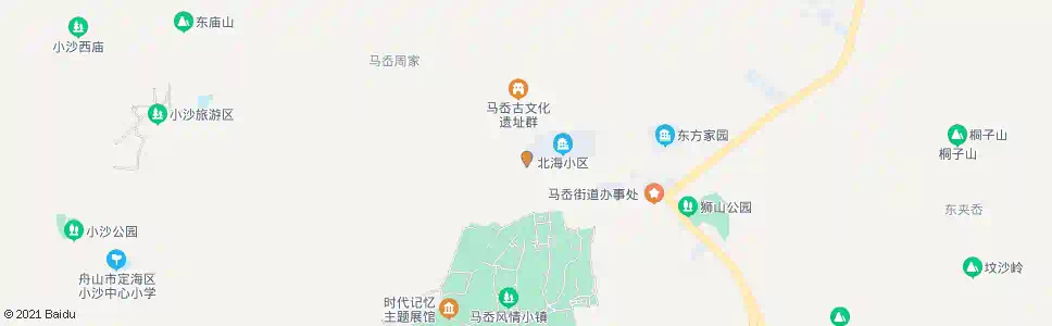 舟山北海小区_公交站地图_舟山公交_妙搜公交查询2025