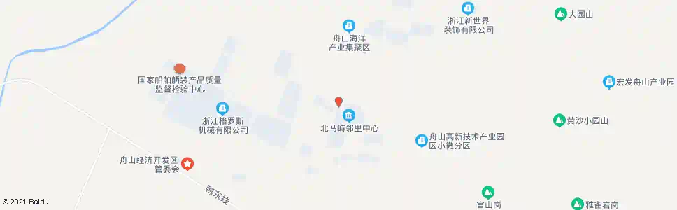 舟山北马峙_公交站地图_舟山公交_妙搜公交查询2025