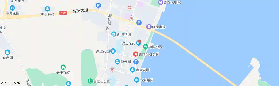 舟山锦江花苑_公交站地图_舟山公交_妙搜公交查询2025