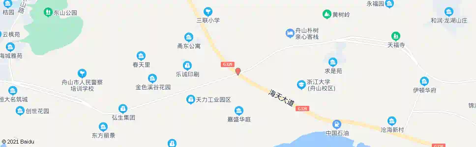 舟山黄土岭加油站_公交站地图_舟山公交_妙搜公交查询2025