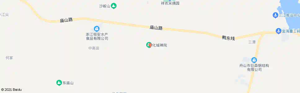 舟山化城庵_公交站地图_舟山公交_妙搜公交查询2025