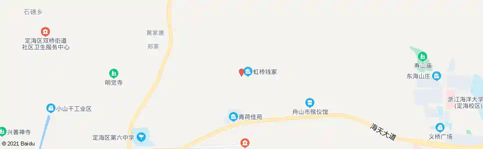 舟山虹桥庙_公交站地图_舟山公交_妙搜公交查询2025