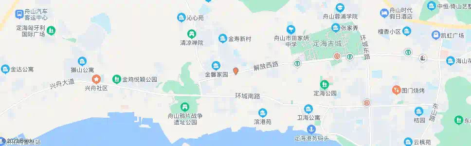 舟山西园菜场_公交站地图_舟山公交_妙搜公交查询2025