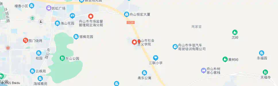 舟山党校_公交站地图_舟山公交_妙搜公交查询2025