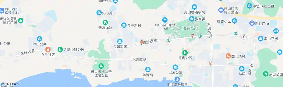 舟山西园饭店_公交站地图_舟山公交_妙搜公交查询2025