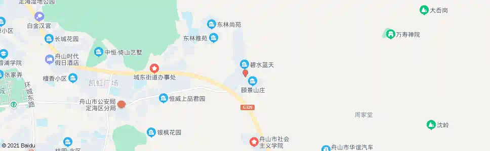 舟山颐景山庄_公交站地图_舟山公交_妙搜公交查询2025