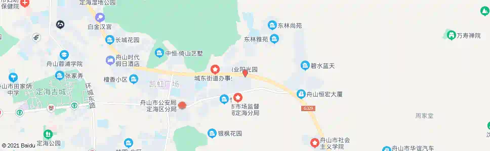舟山金色雅苑_公交站地图_舟山公交_妙搜公交查询2025