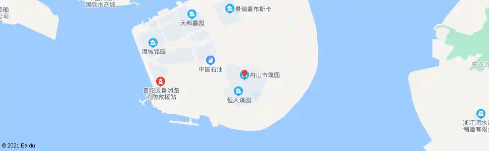 舟山璞园东门_公交站地图_舟山公交_妙搜公交查询2025