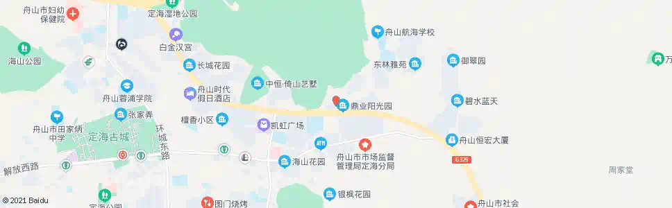 舟山阳光园_公交站地图_舟山公交_妙搜公交查询2025