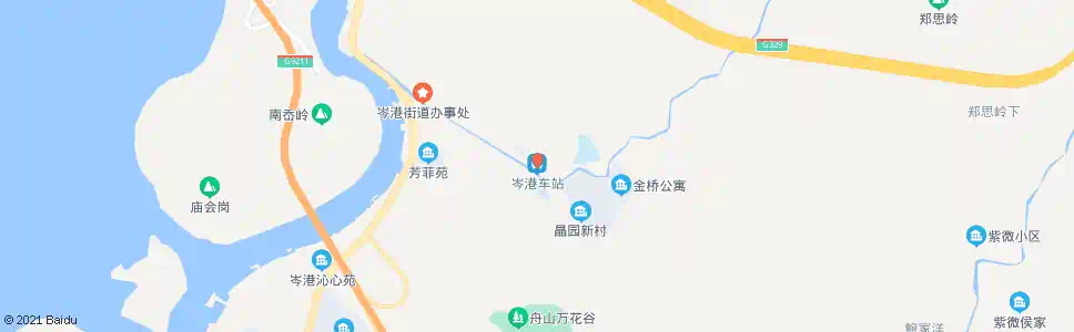 舟山岑港车站_公交站地图_舟山公交_妙搜公交查询2025