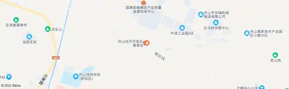 舟山新港一道_公交站地图_舟山公交_妙搜公交查询2025