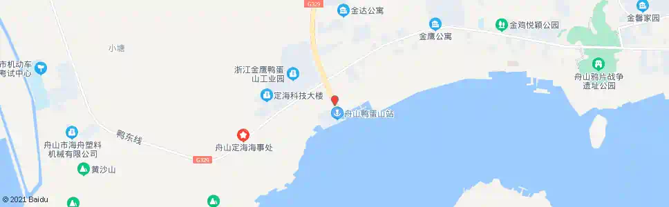 舟山鸭蛋山轮渡码头_公交站地图_舟山公交_妙搜公交查询2025