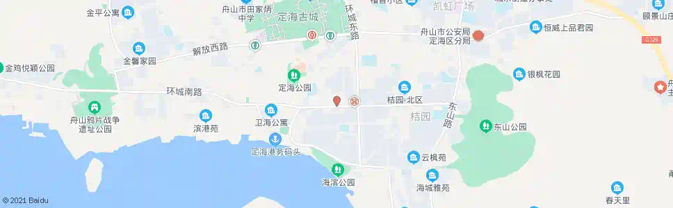 舟山金海饭店_公交站地图_舟山公交_妙搜公交查询2025
